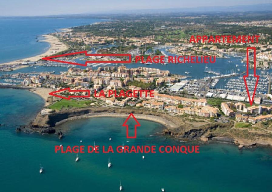 Cap D'Agde 300M Plage Du Mole,Vue Port,Parking,Lave Linge,Piscine Lägenhet Exteriör bild